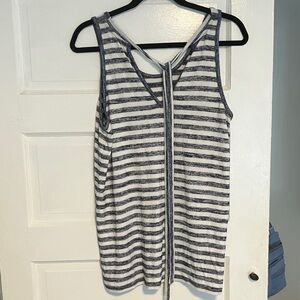 Super soft Striped Sleeveless Top. Very Nautical. Wear over white jeans, shorts